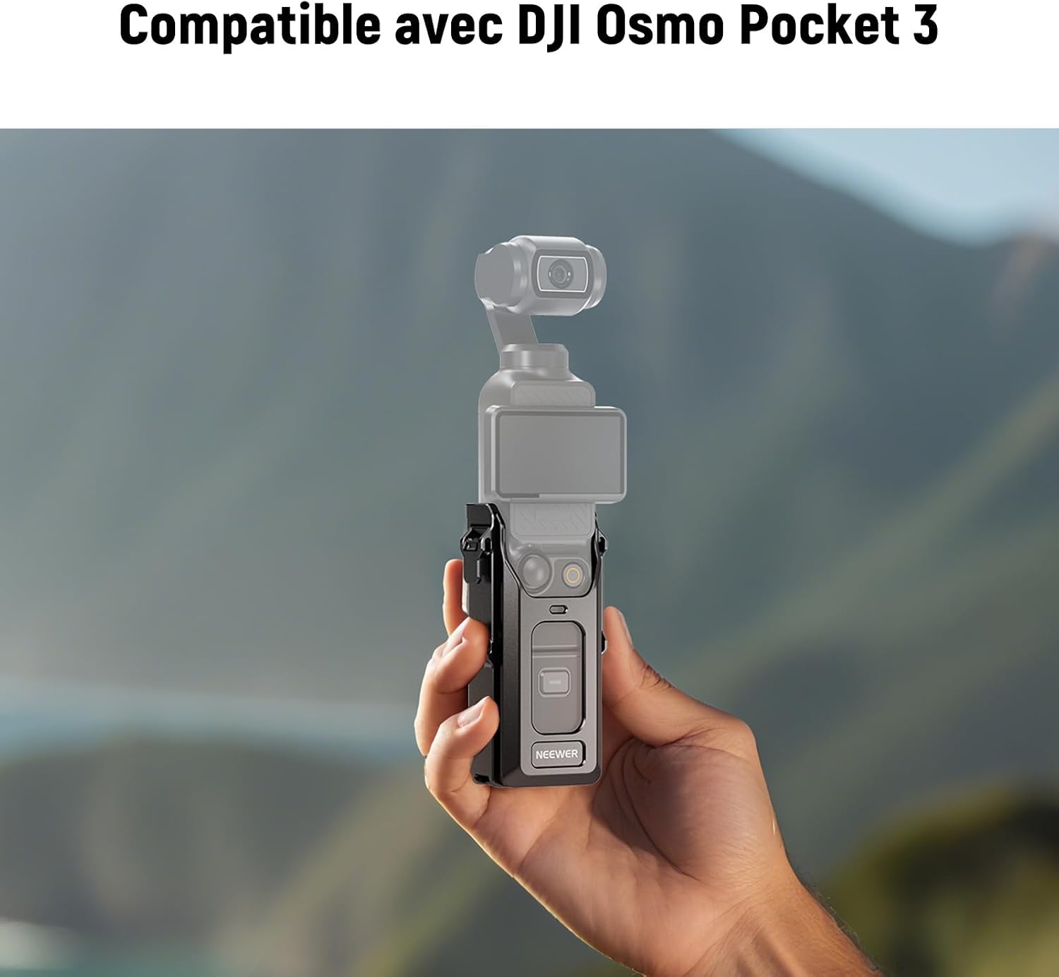 Detalle de NEEWER Cage Pocket 3 – cage tout-en-un en alliage d’aluminium pour DJI Osmo Pocket 3