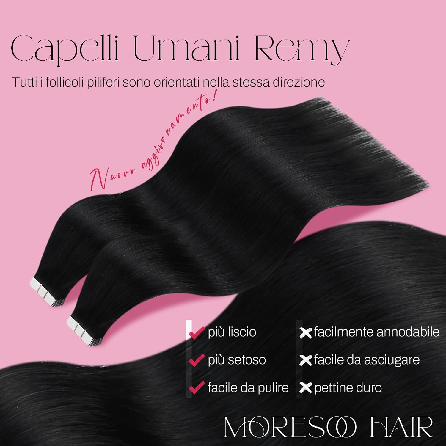 Detalle 2 de Moresoo Extension Biadesive 60 cm 20 pezzi