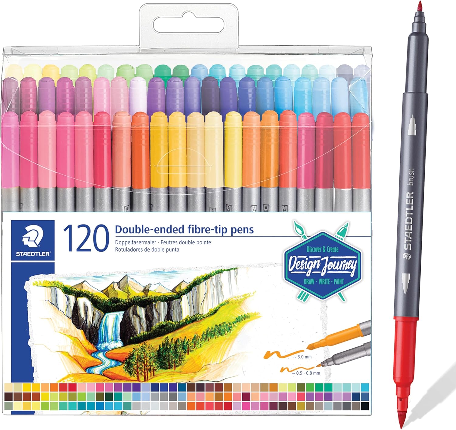 Detalle 2 de STAEDTLER Design Journey 3200 TB36 — Rotuladores lettering 36 ✍