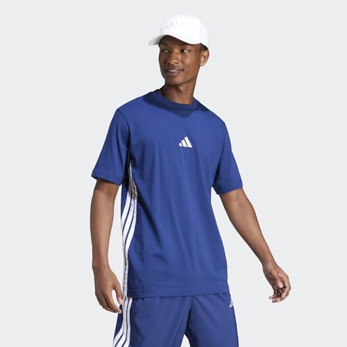 Detalle de adidas Hombre Essential Camiseta Jersey con Tres Rayas 🟦
