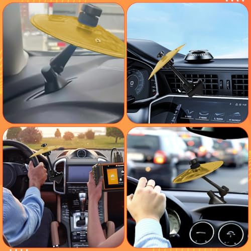 Thumbnail 6 de Yeria Platillos de Batería para Coche – Crash Cymbal Decoración de Ventilación (dorado)