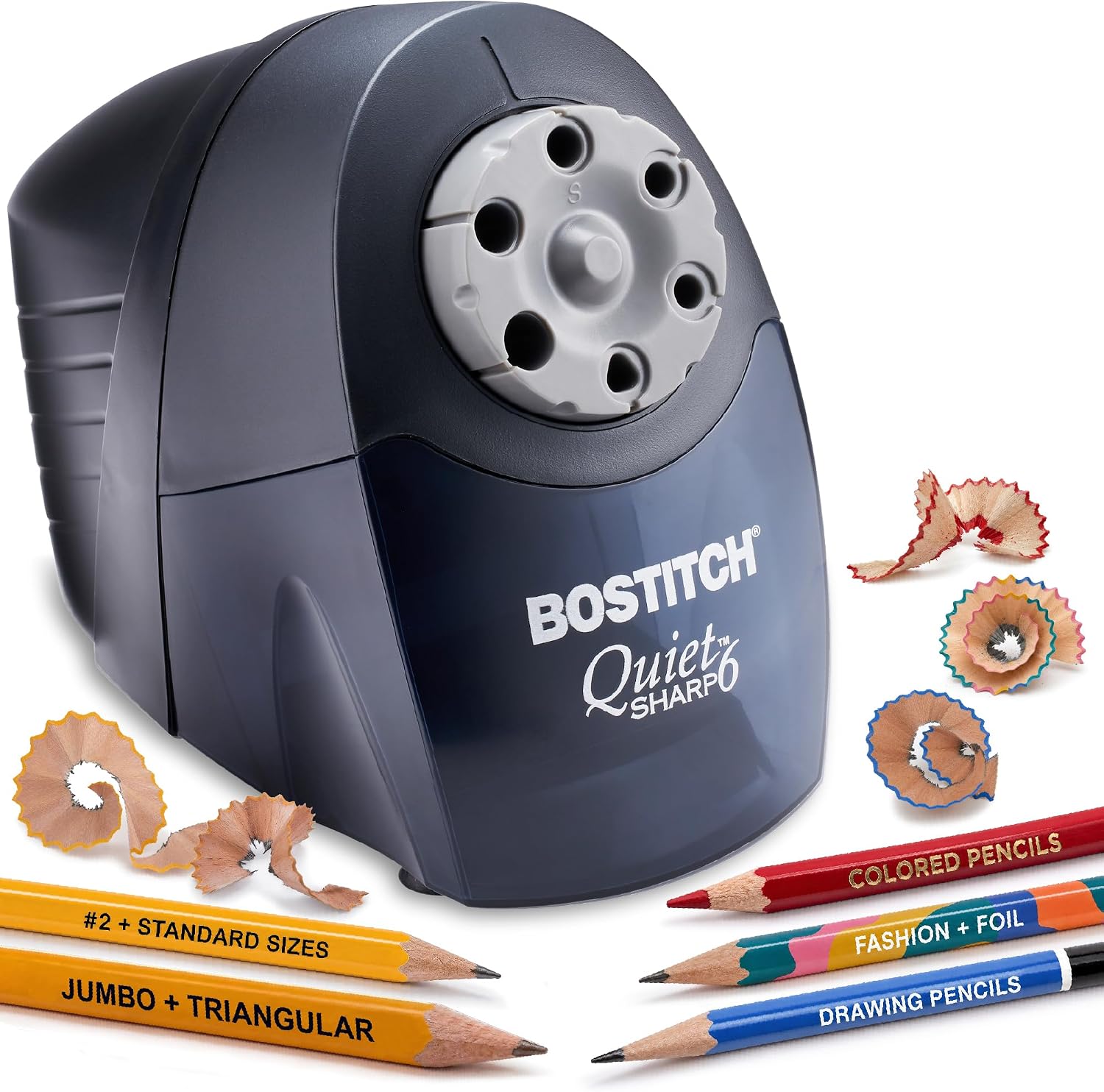 Detalle de Bostitch Electric Pencil Sharpener, 6-Size Selector