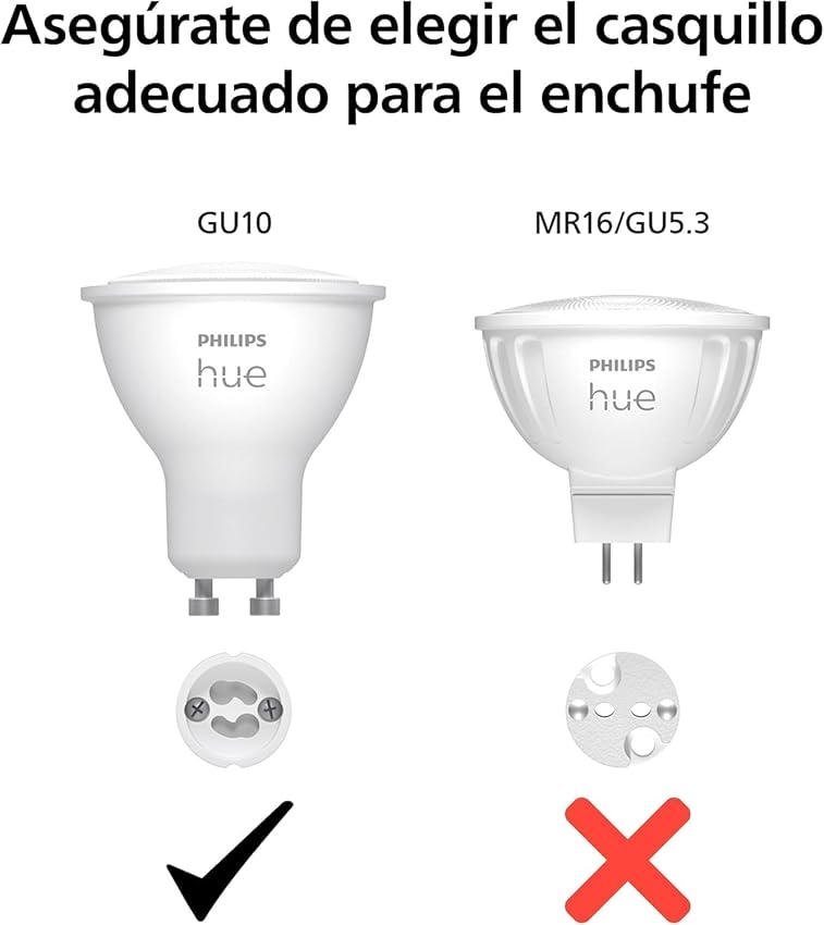 Thumbnail 5 de Philips Hue GU10 Bombilla inteligente 4,2 W, 400 lm