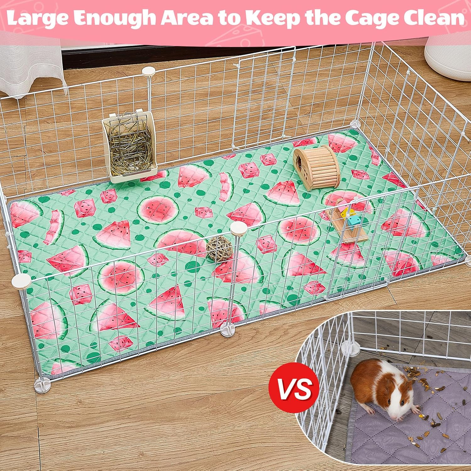 Detalle 2 de BeBeJoJo Guinea Pig Cage Liner 2 Pack
