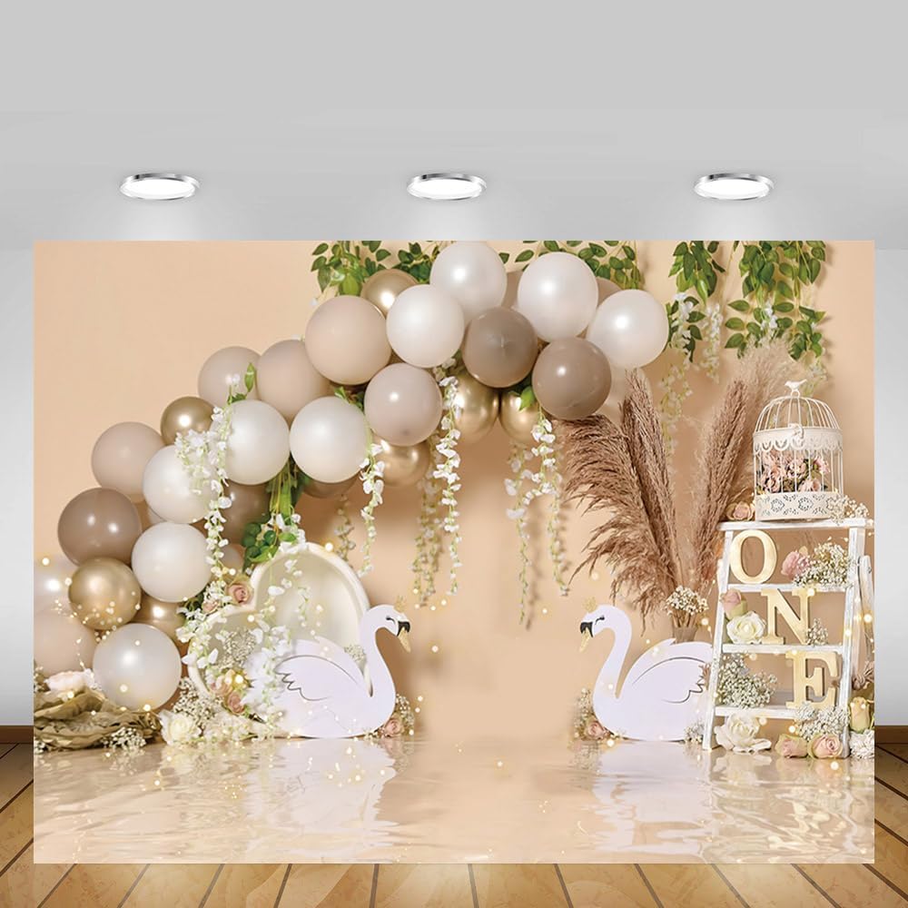 Thumbnail 3 de MEHOFOND 7x5ft Baby First Birthday Backdrop 🎥