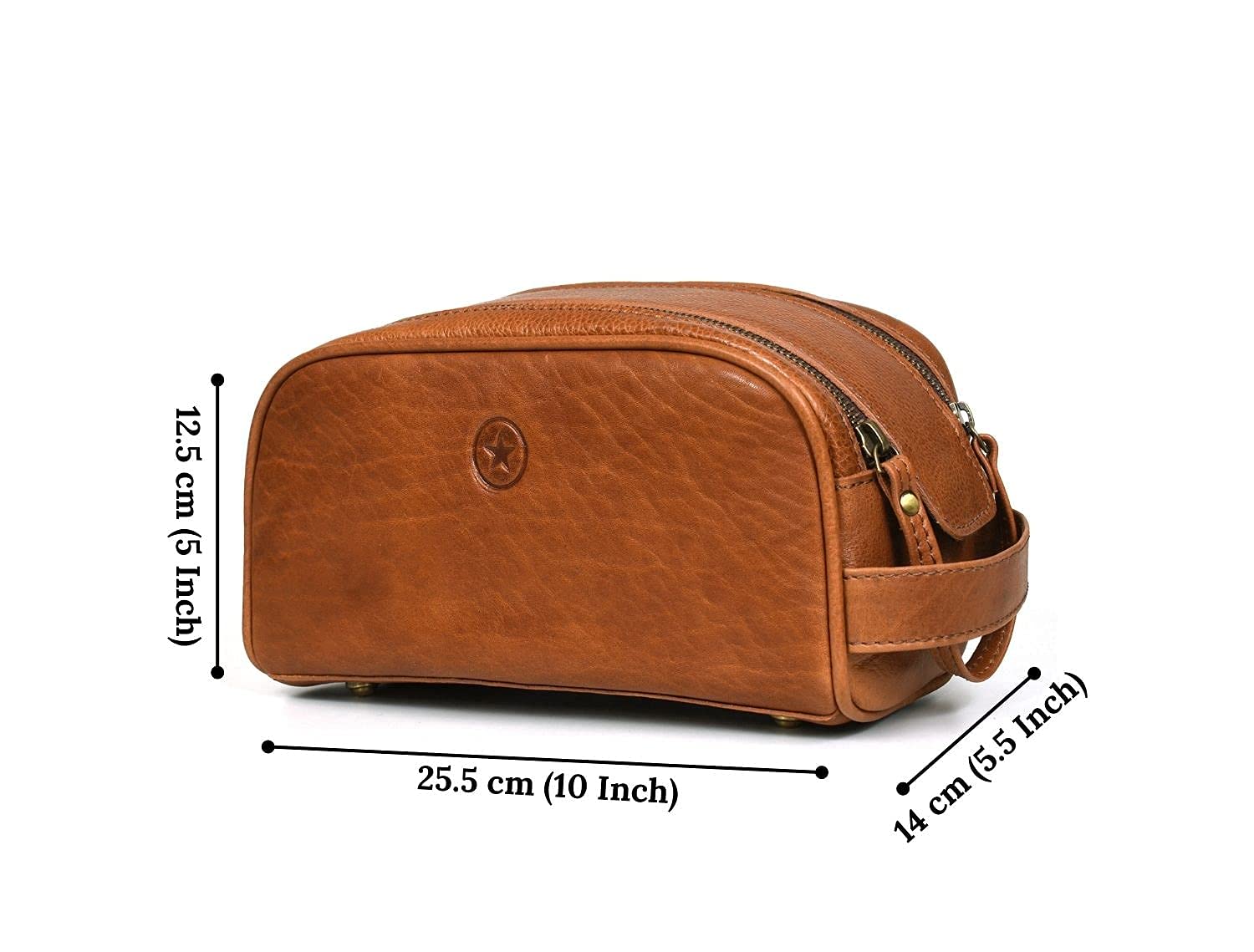 Thumbnail 2 de Leather Toiletry Bag for Men by Aaron Leather Goods