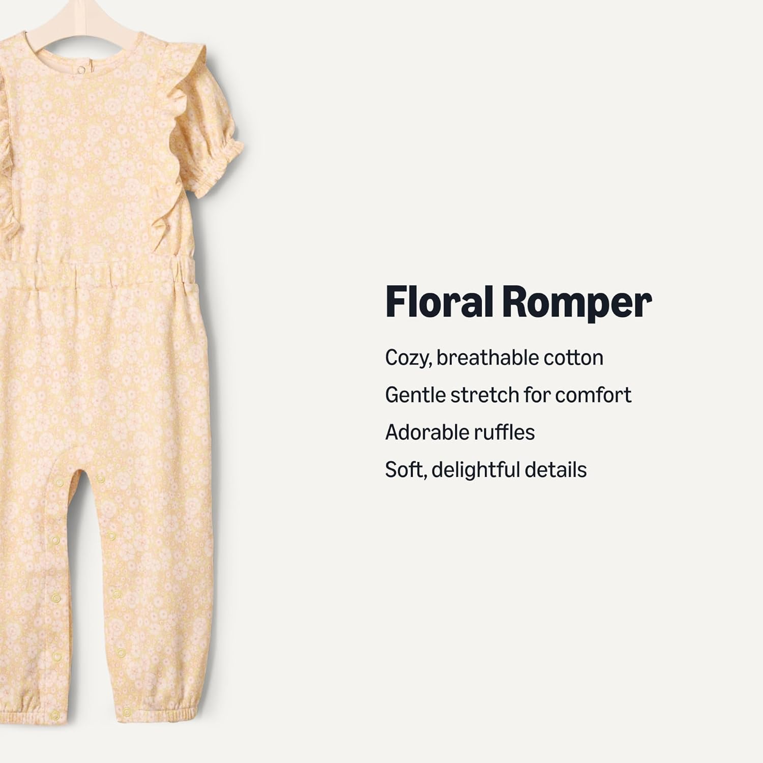 Detalle de Amazon Essentials x Sofia Grainge Toddlers and Baby Girls' Ruffle Romper