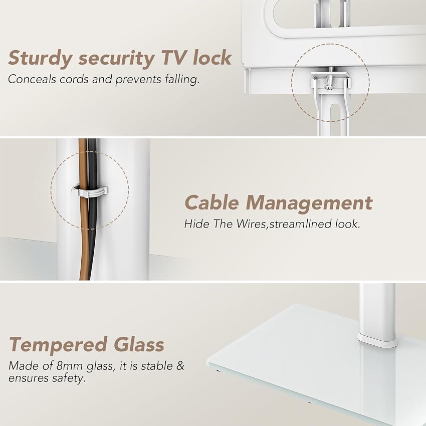 Thumbnail 5 de AX WABER TV Floor Stand 9-Level Height, 70° Tilt