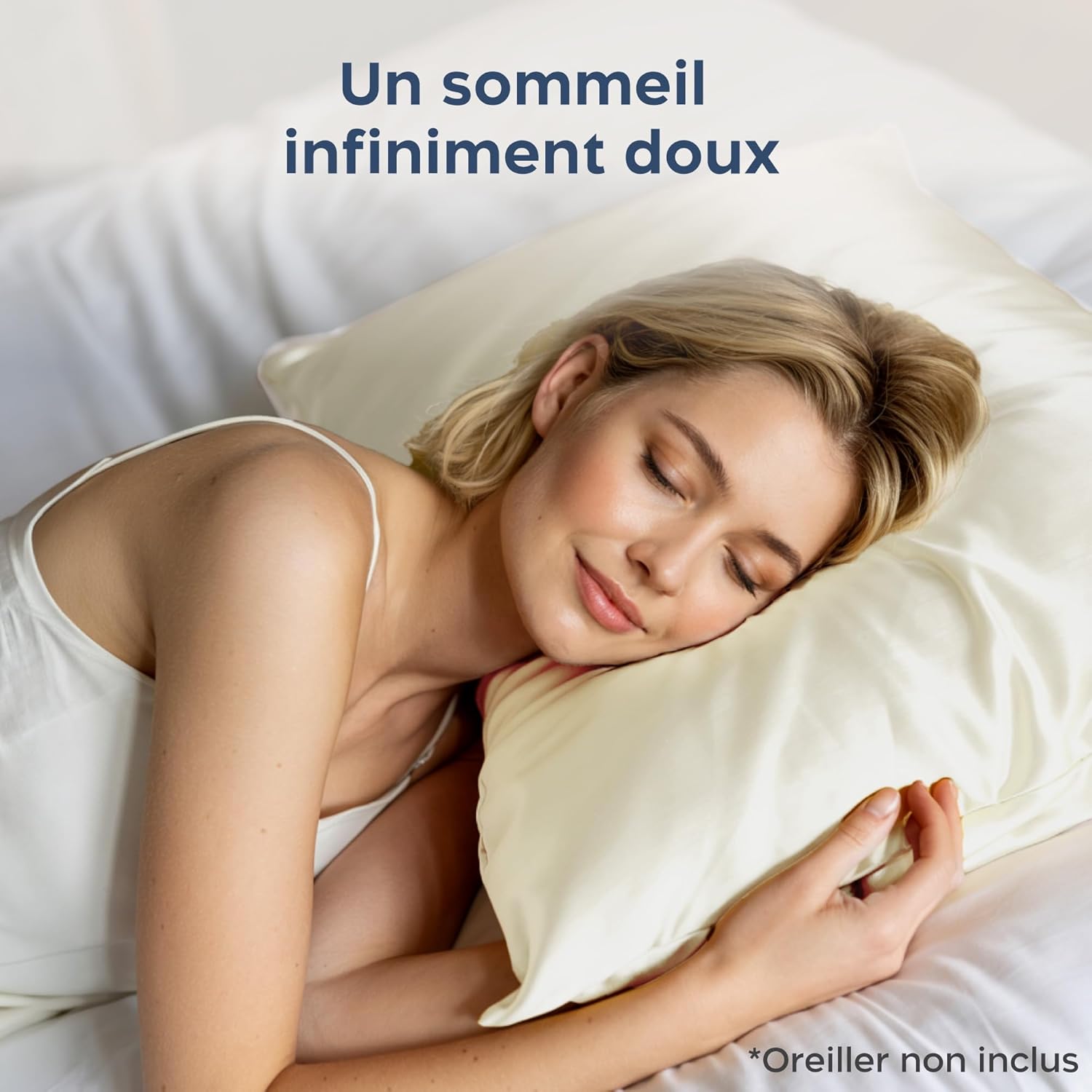 Thumbnail 4 de Twinzen Taie d’oreiller en soie 100% 22 momme Grade 6A (Oeko-Tex) 40 x 80 cm – Blanc, 1 unité