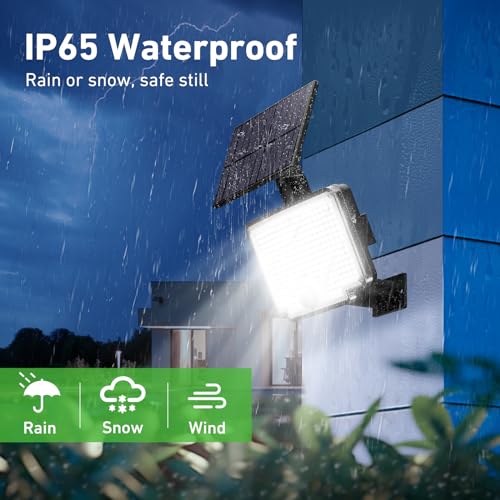 Thumbnail 5 de nipify Focos Exterior Solares con 318 LEDs y Sensor de Movimiento – 270° de Iluminación, IP65