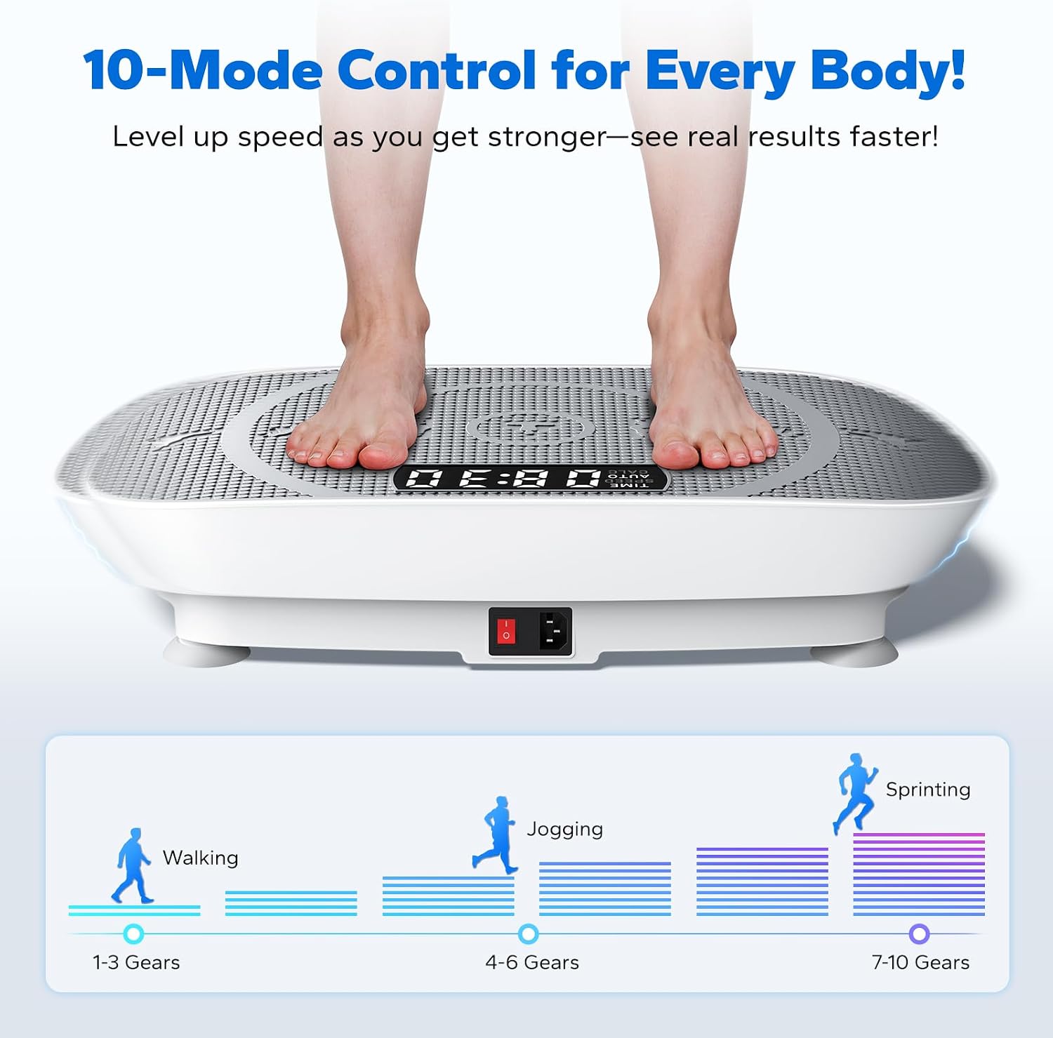 Detalle de MERACH Vibration Plate Review: Quiet, Compact Home Exercise Machine