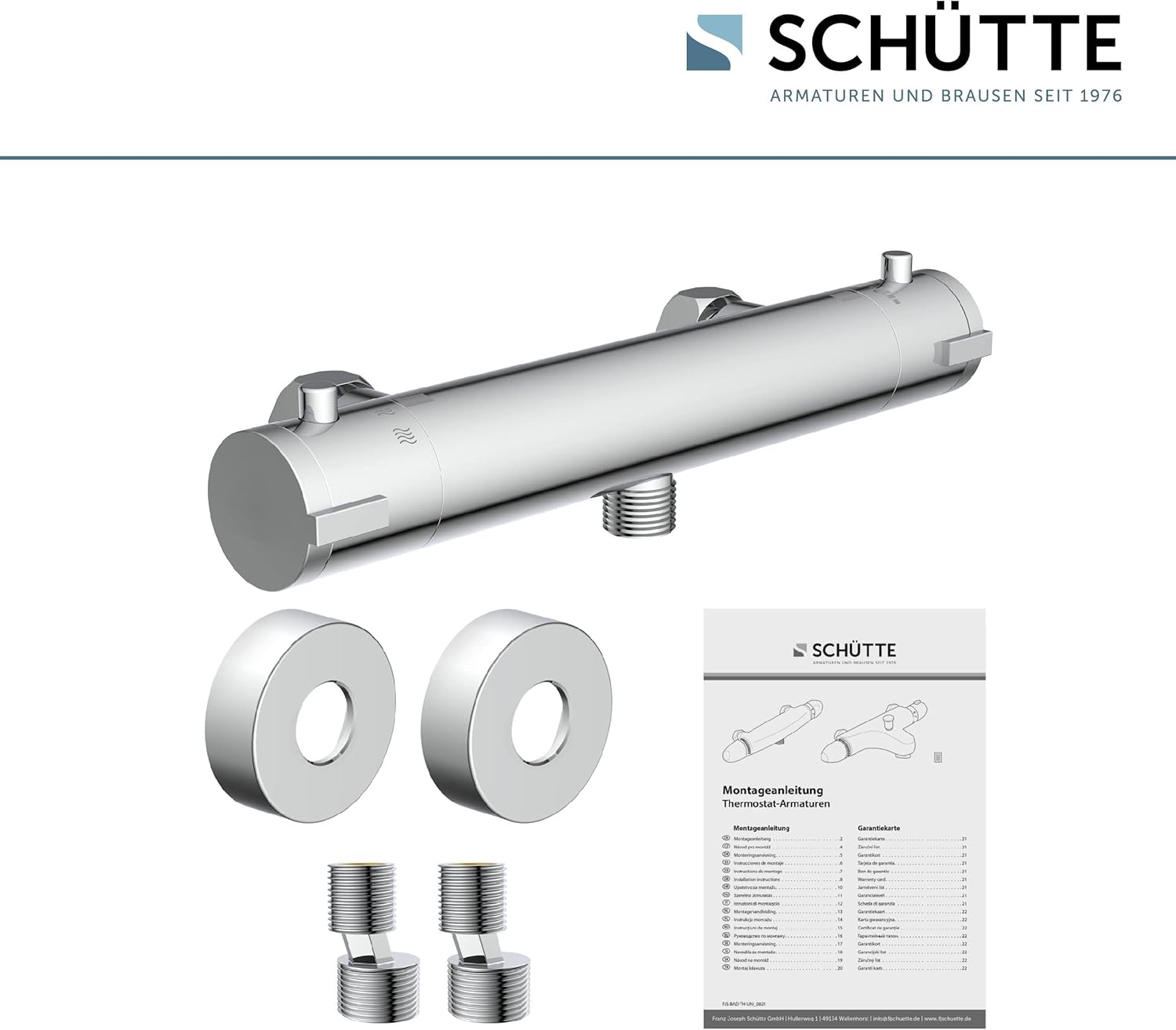 Thumbnail 5 de SCHÜTTE London Thermostat-Duscharmatur 38°C Verbrühschutz, Chrom