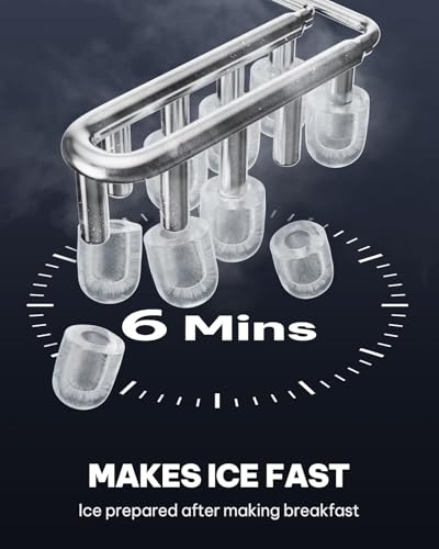 Thumbnail 2 de Silonn Eiswürfelmaschine mit Griff-Eiswürfelkorb – Tragbar, selbstreinigend und kompakt