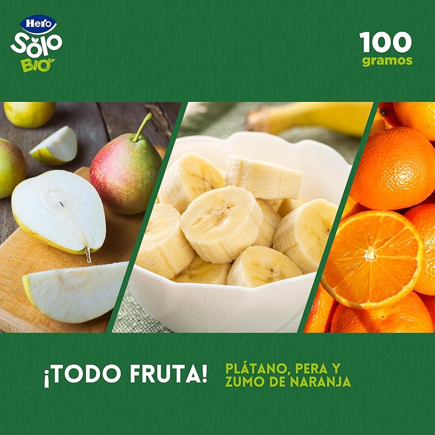 Thumbnail 5 de Hero Solo - Bolsitas de Fruta Ecológicas 🍌🍐🍊, Sin Aditivos, 18x100g