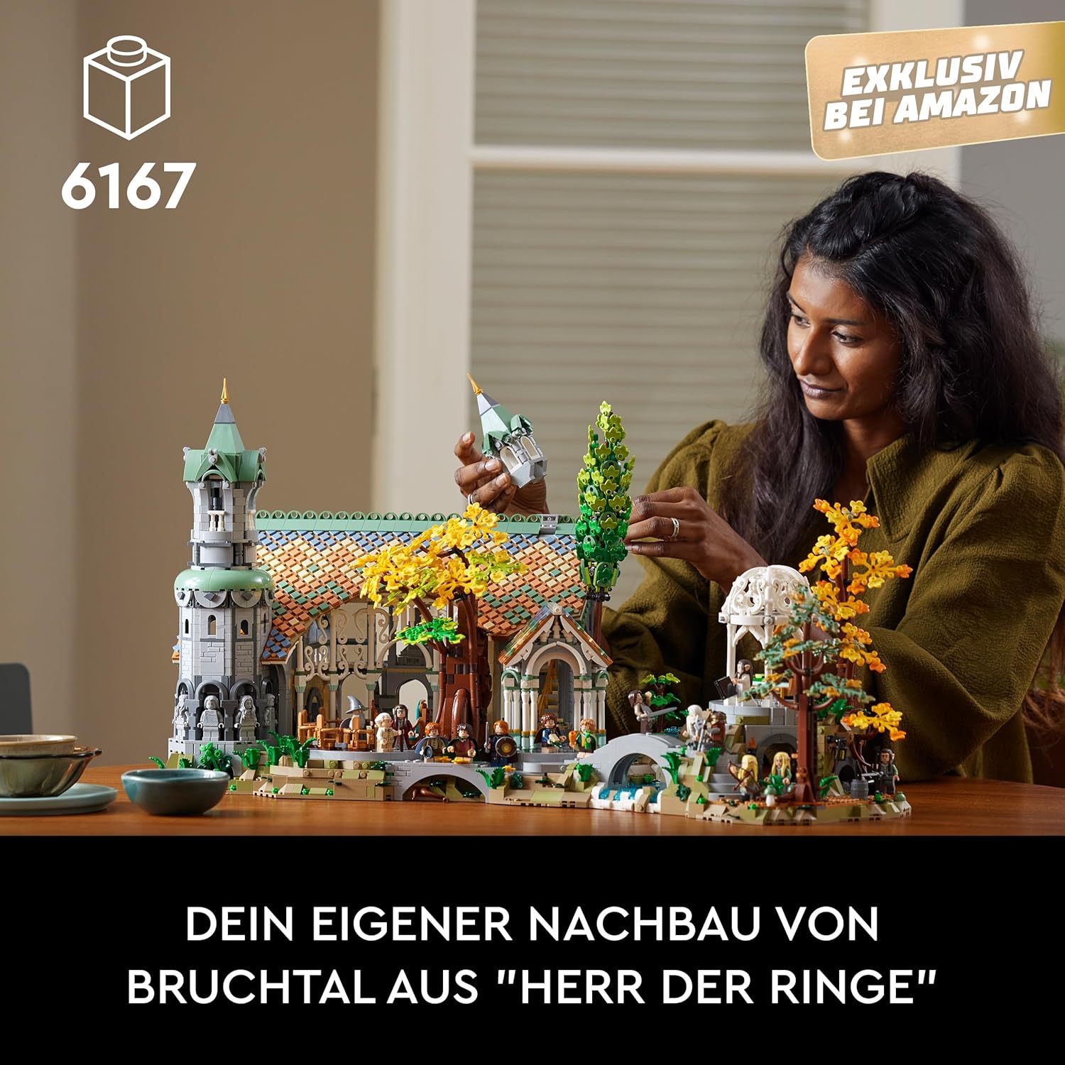 Thumbnail 1 de LEGO Icons Der Herr der Ringe: Bruchtal (10316) – Modellbau-Set für Erwachsene mit 15 Minifiguren