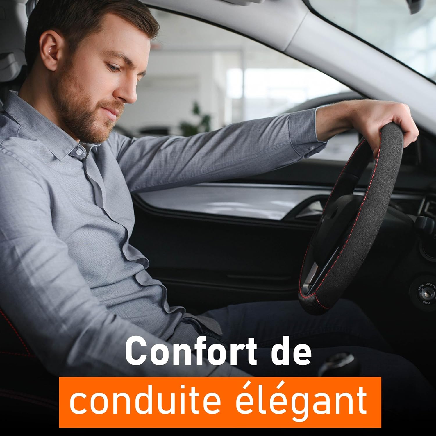 Detalle de Upgrade4cars Couvre Volant 37-39 cm