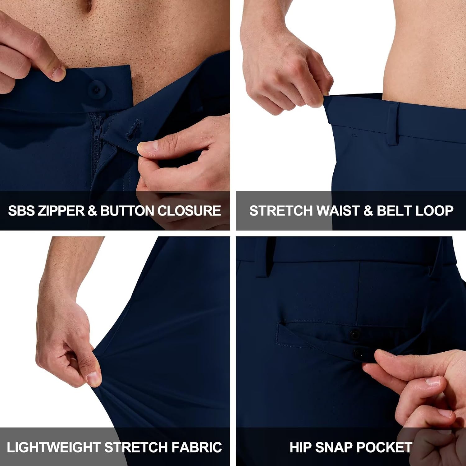 Thumbnail 4 de QPNGRP Men’s Lightweight Stretch Golf Pants (30/32/34 Inseam)