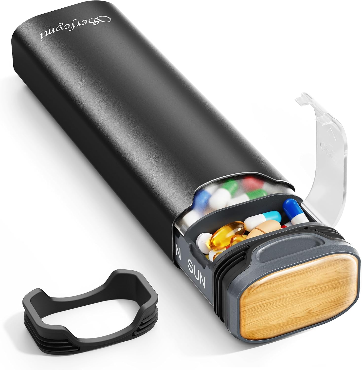 Thumbnail 6 de Serfeymi Weekly Pill Box: 7-Day, 1 Time A Day Aluminium Dispenser