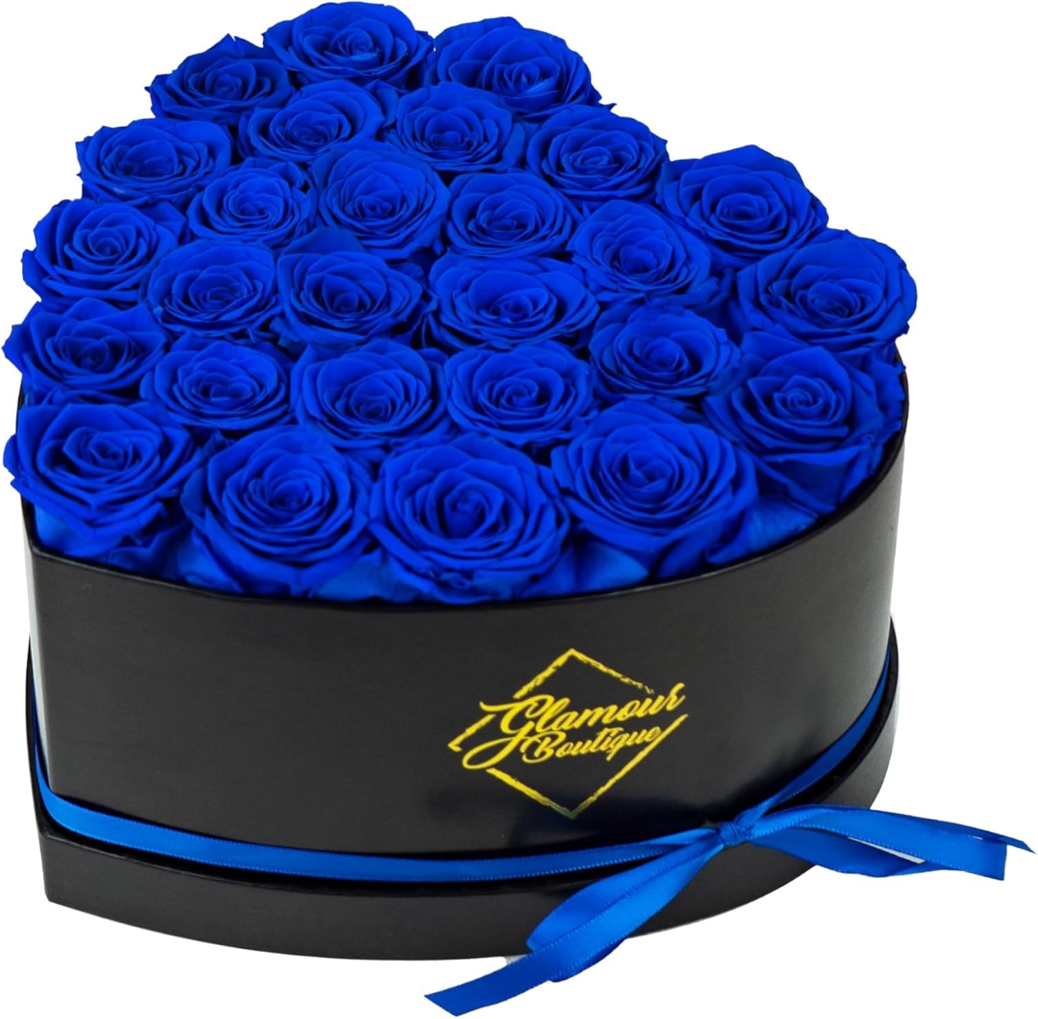 Detalle de GLAMOUR BOUTIQUE 27 Heart Box preserved roses 🌹