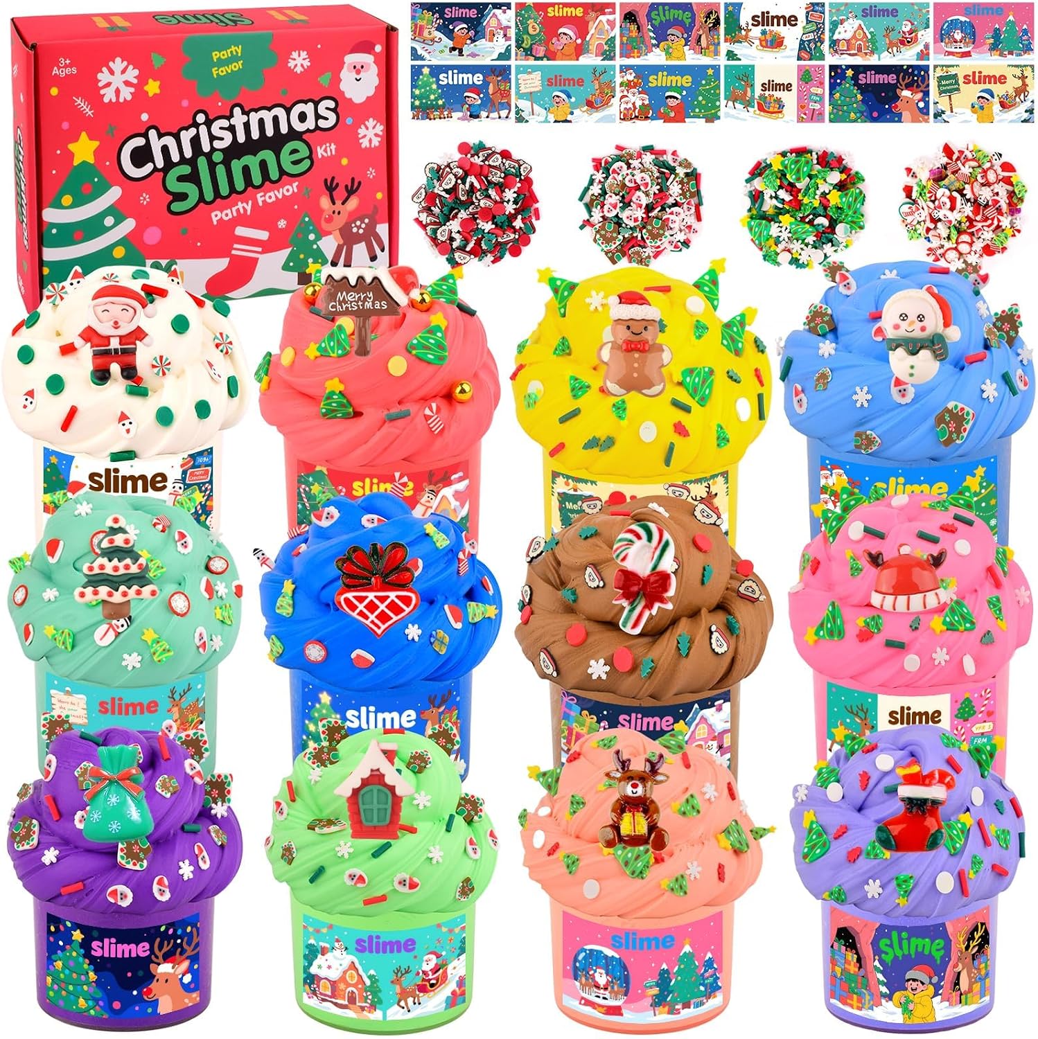 Thumbnail 6 de 12 Pack Slime Kit 8 Clear & 4 Fluffy Slimes