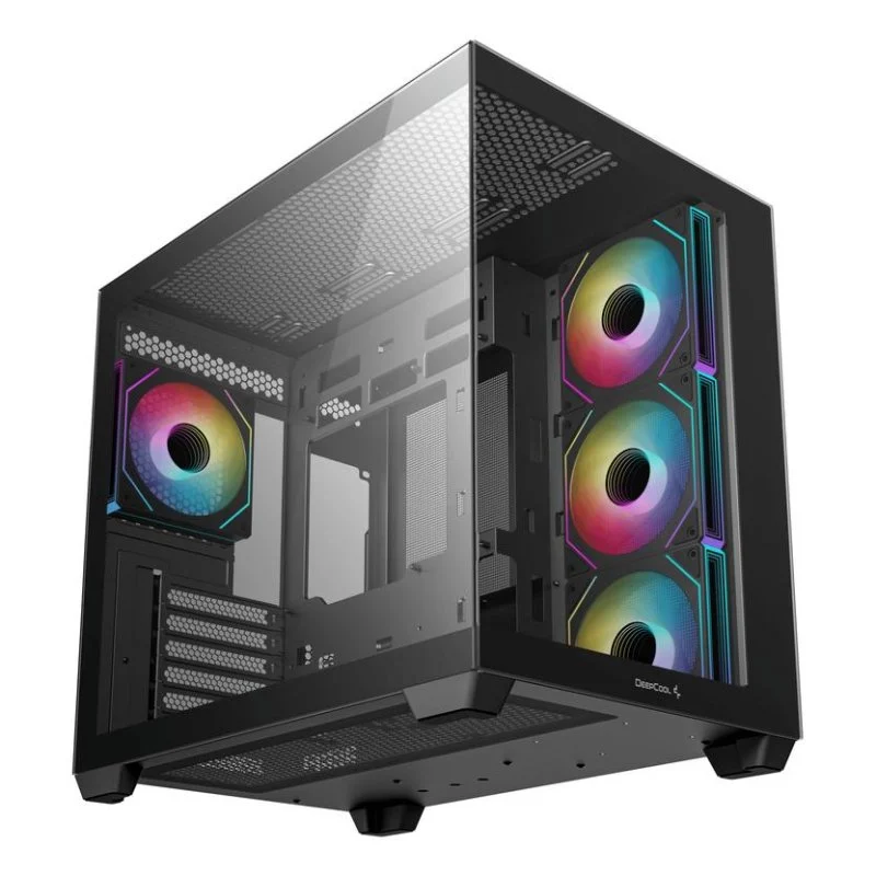 Detalle de DeepCool CG530 4F con 4 ventiladores