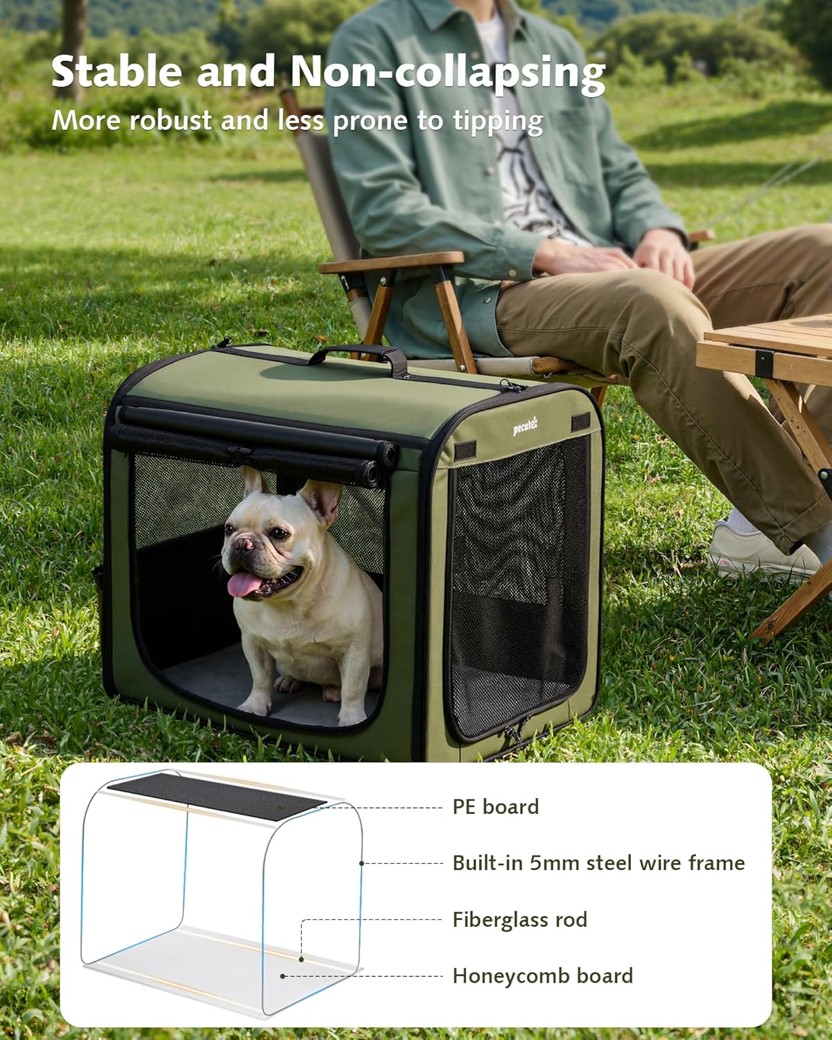 Detalle de Dog car carrier crate 61×45×52 cm