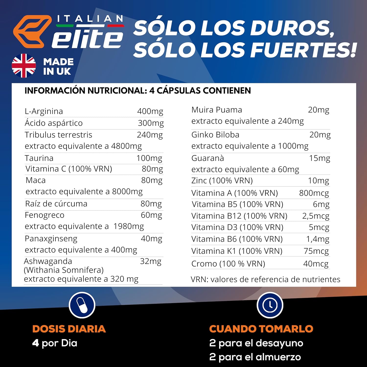 Thumbnail 4 de Italian Elite® Testo Extreme 240 cápsulas – Potenciador Natural de Testosterona 💊