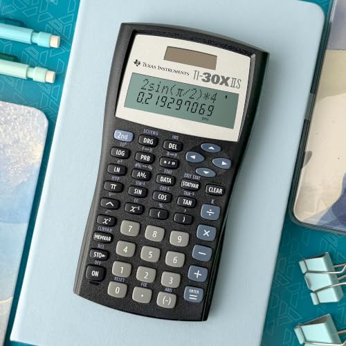 Detalle de TI-30XIIS Scientific Calculator, Black by Texas Instruments