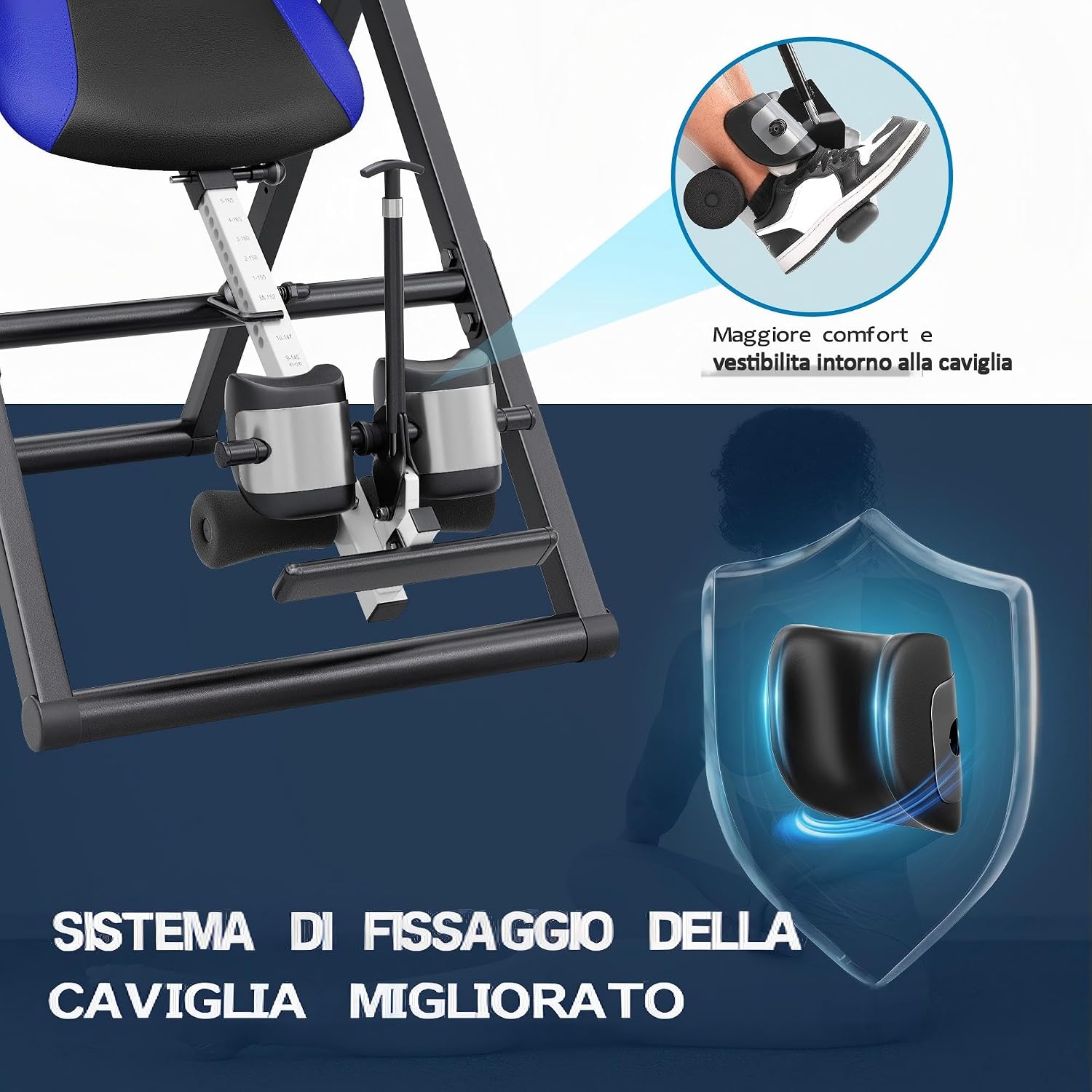 Detalle 2 de YOLEO Tavola inversione 300 lbs per schiena