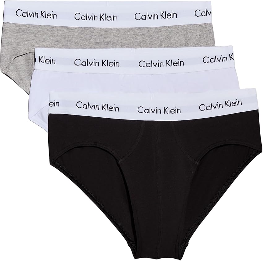 Detalle de Calvin Klein Hip Brief 3pk - Boxer Briefs Multicolor 🩲