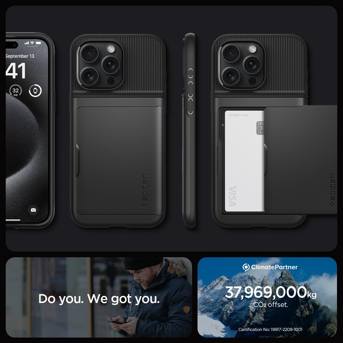 Thumbnail 6 de Spigen Slim Armor CS iPhone 15 Pro coque portefeuille