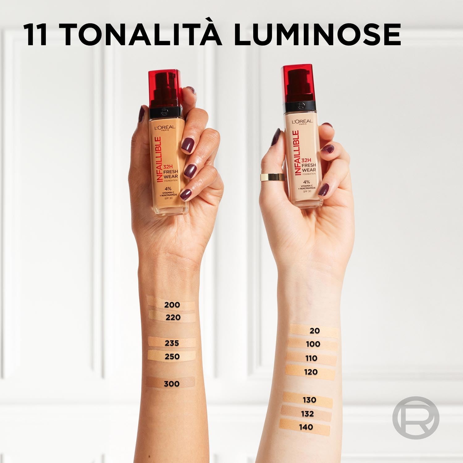 Thumbnail 6 de L'Oréal Paris Infaillible 32H Fresh Wear SPF25 Coprente Liquido Waterproof 110 Vanille Rosé (30 ml)