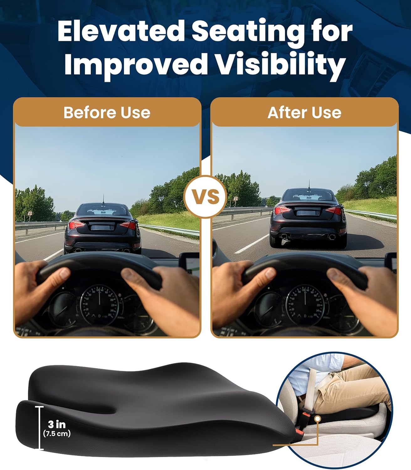 Thumbnail 4 de Everlasting Comfort Car Seat Cushion for Driving