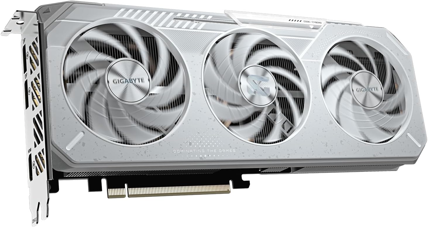 Detalle de Gigabyte Gaming Grafikkarte Radeon RX 9060 XT OC Ice 16G – GV-R906XGAMINGOCICE-16GD