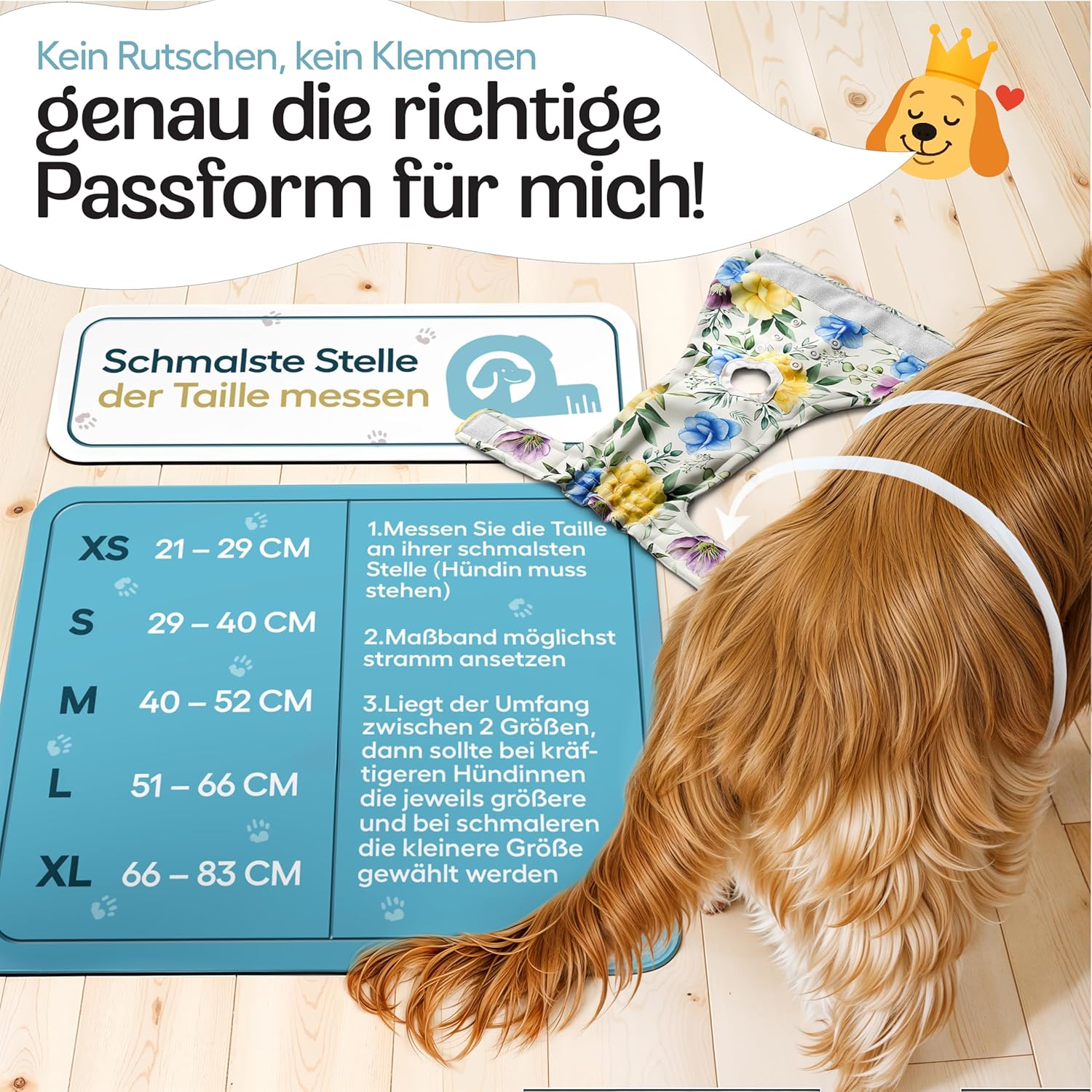 Thumbnail 4 de HUND IST KÖNIG Hundewindeln für Hündinnen (3 Stück) – hochabsorbierende Läufigkeitshose mit 3-Fach Justierung