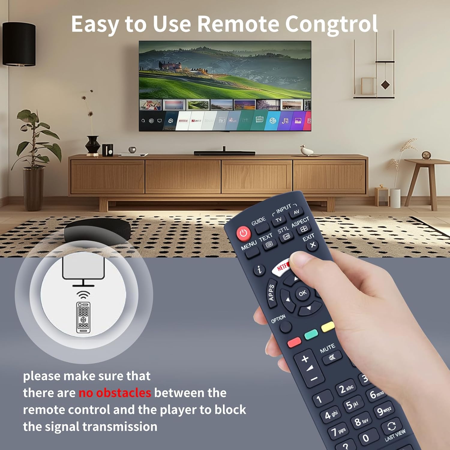 Thumbnail 2 de TCNOUMT N2QAYB001009 Replacement Remote for Panasonic TX-32CS510E / TX-49DS500E