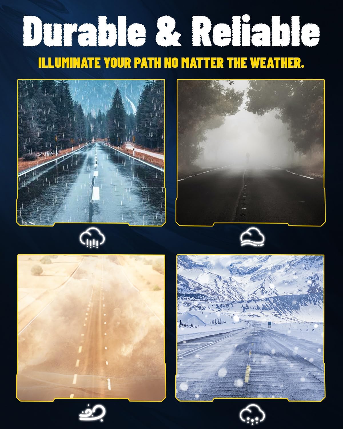 Thumbnail 6 de AUXITO 9005 H11 Bulbs Combo (9005/HB-3 and H11/H8/H9) – 6500K White Fog Light Replacement, Pack of 4