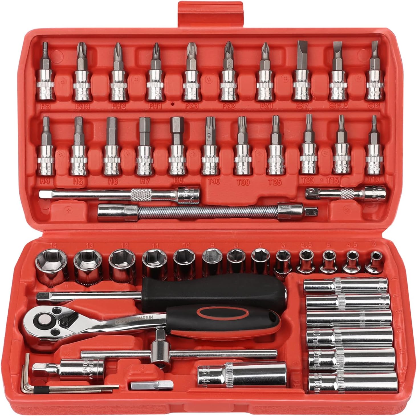 Thumbnail 6 de EGOFINE 46‑piece 1/4" drive socket set