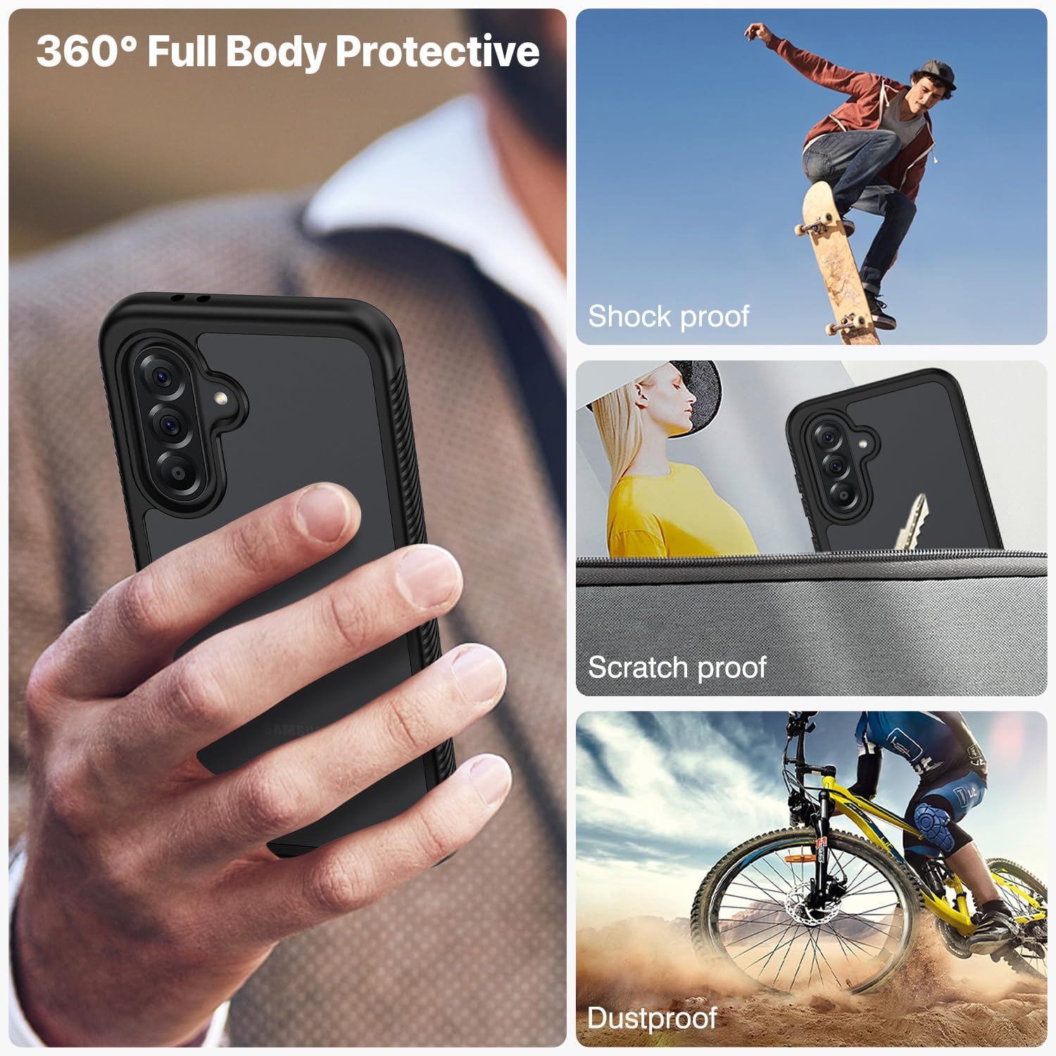 Thumbnail 5 de CENHUFO Samsung A56/A36 Case with Screen Protector