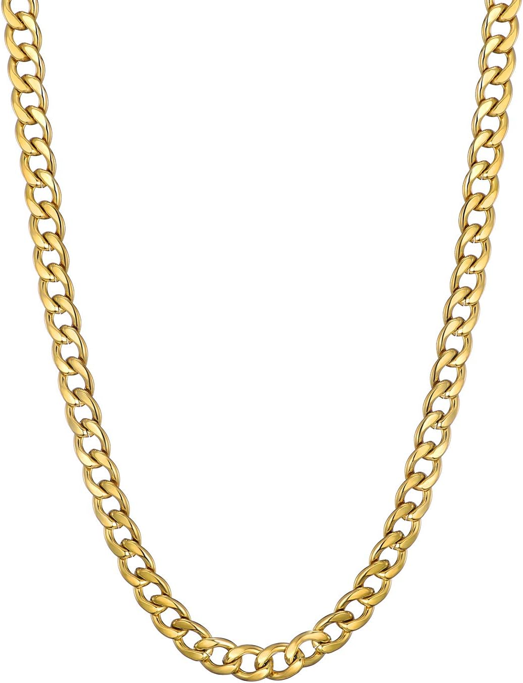 Thumbnail 1 de MASADA Collier Gourmette en Acier Inoxydable pour Homme – Argent et Or, 316L