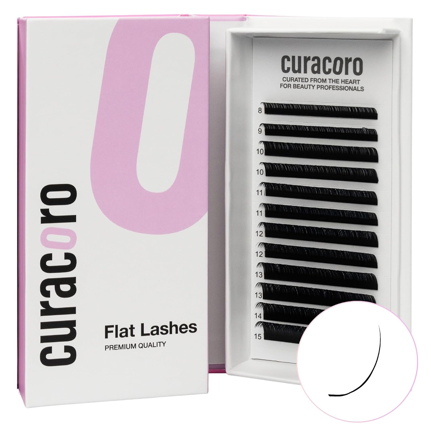 Detalle de Curacoro Flat Lash Extensions 0.12