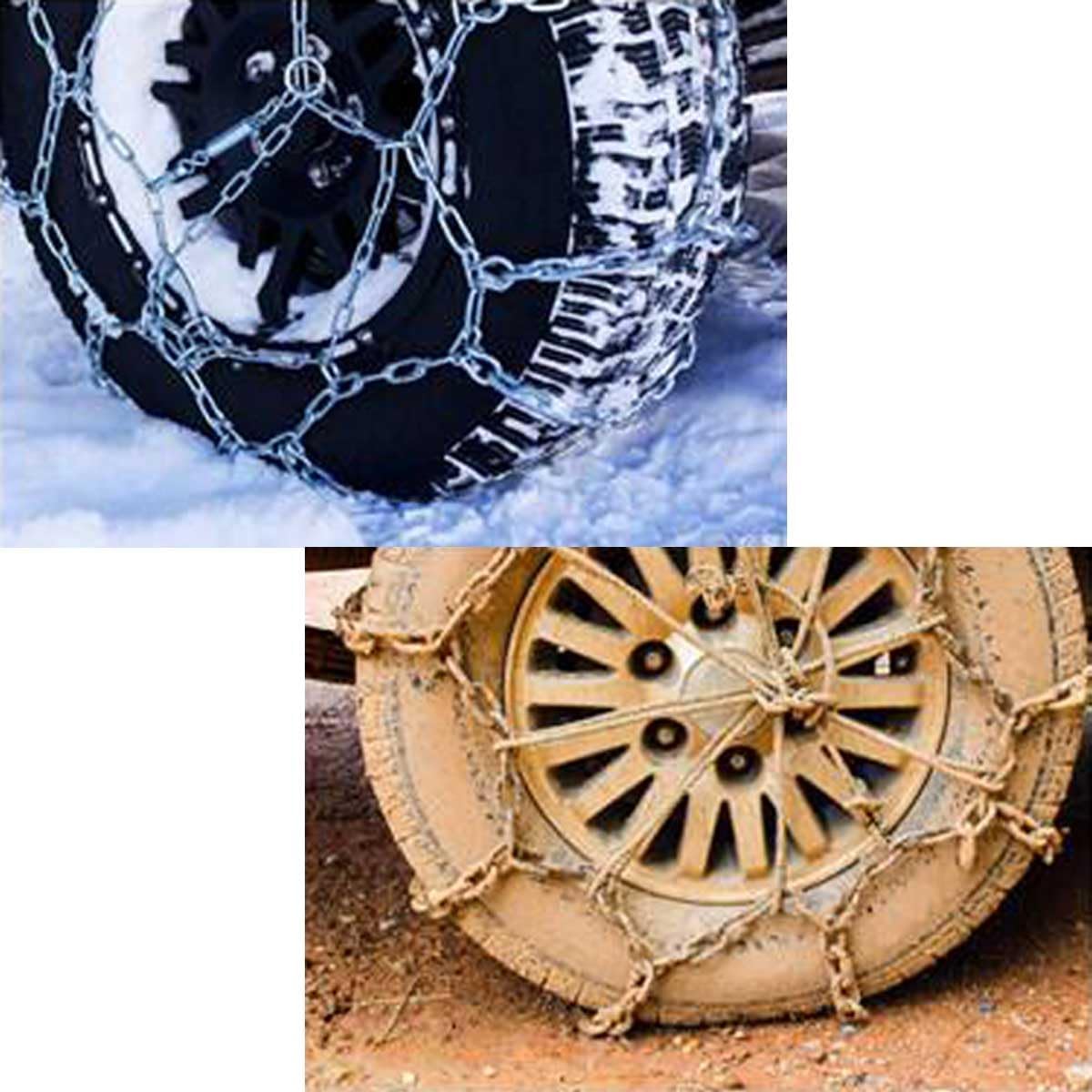 Detalle de Catene Da Neve 245/60R15 – 245/60R16 – 235/70R15, 245/55R16, 235/60R16, 225/65R16, 215/70R16: compatibilità e uso su strade innevate
