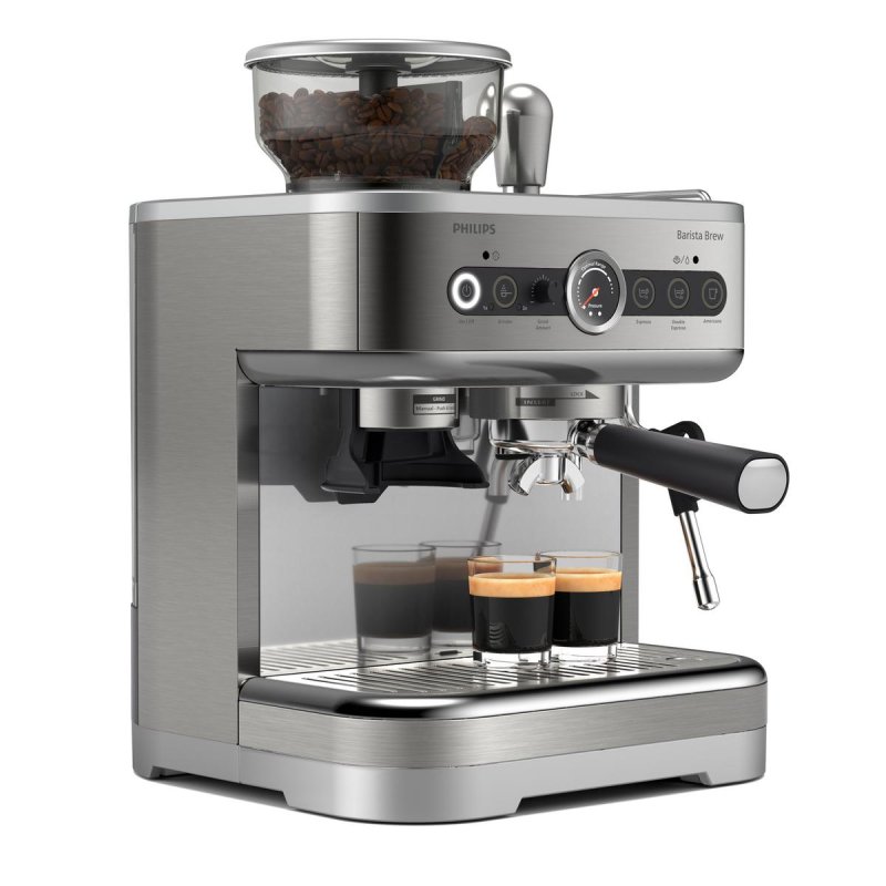 Thumbnail 1 de Cafetera Express Philips Barista Brew PSA3228/01: 2,3 L, 15 bar, molinillo integrado y portafiltro profesional