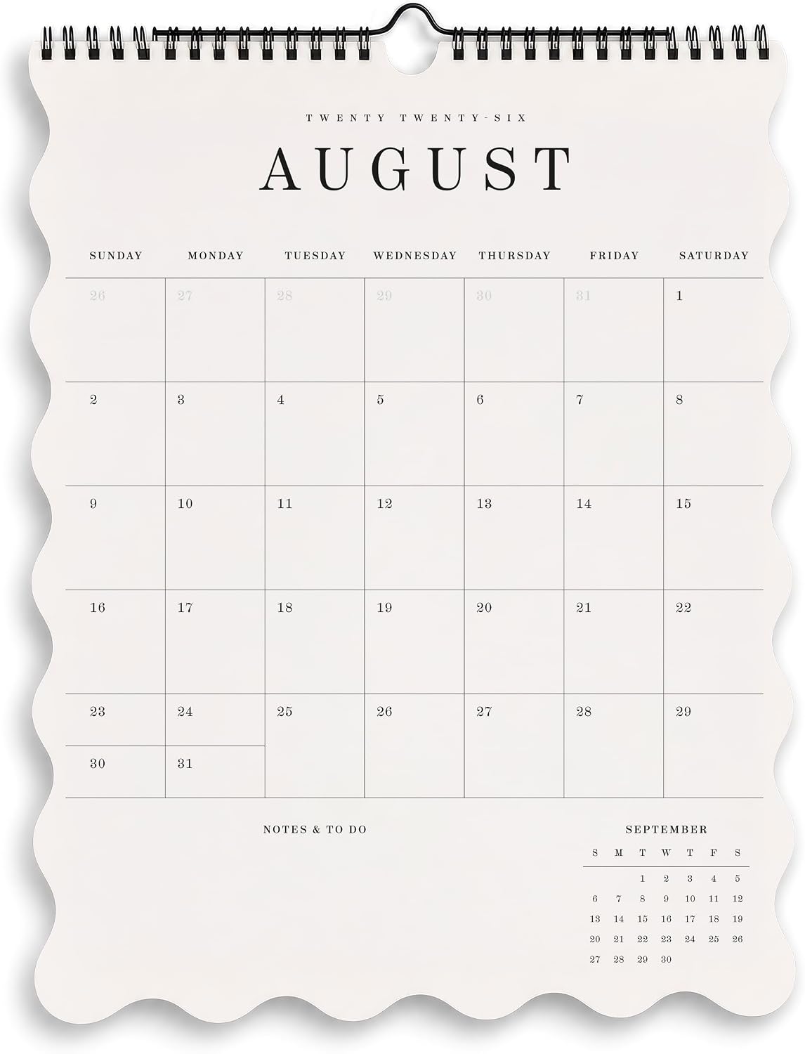 Detalle de ZICOTO 2026–2027 Wall Calendar, 14" x 11", August 2026–December 2027