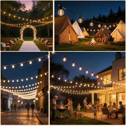 Thumbnail 8 de Brilvibera G40 Festoon Lights Outdoor Mains Powered 23.5M – App & Remote control