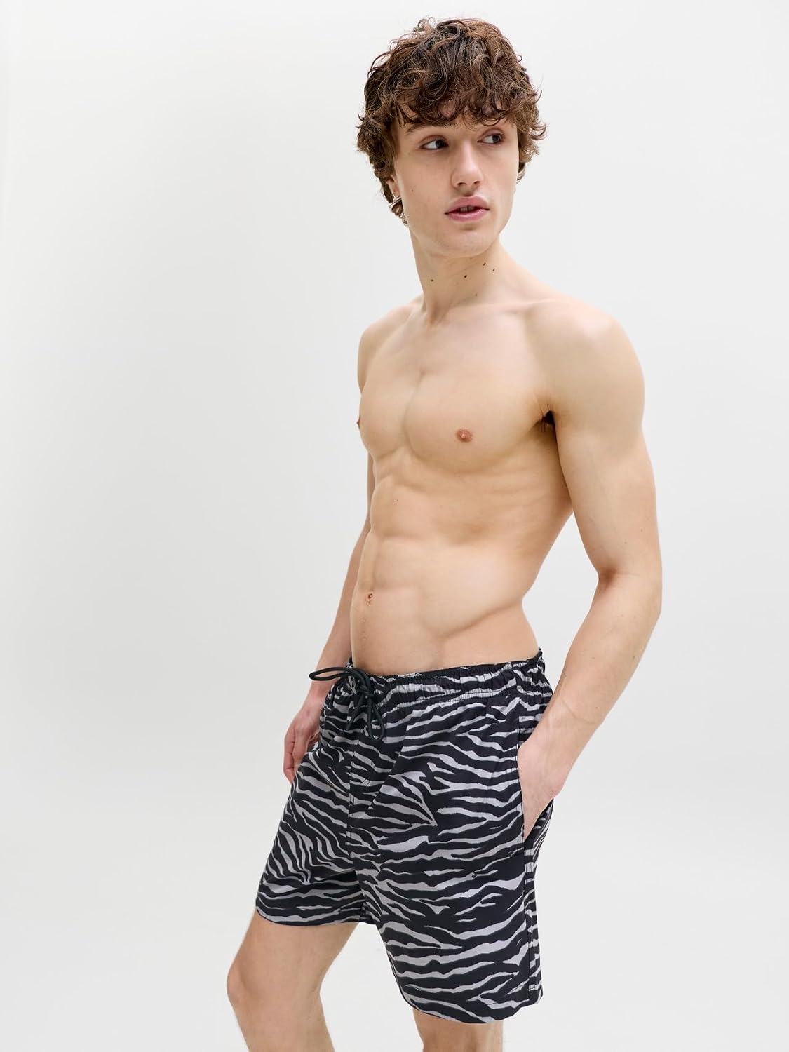 Detalle 2 de Jack & Jones Jpstmaui Shell AOP Swim Shorts Reg Uomo – Pacco da 1