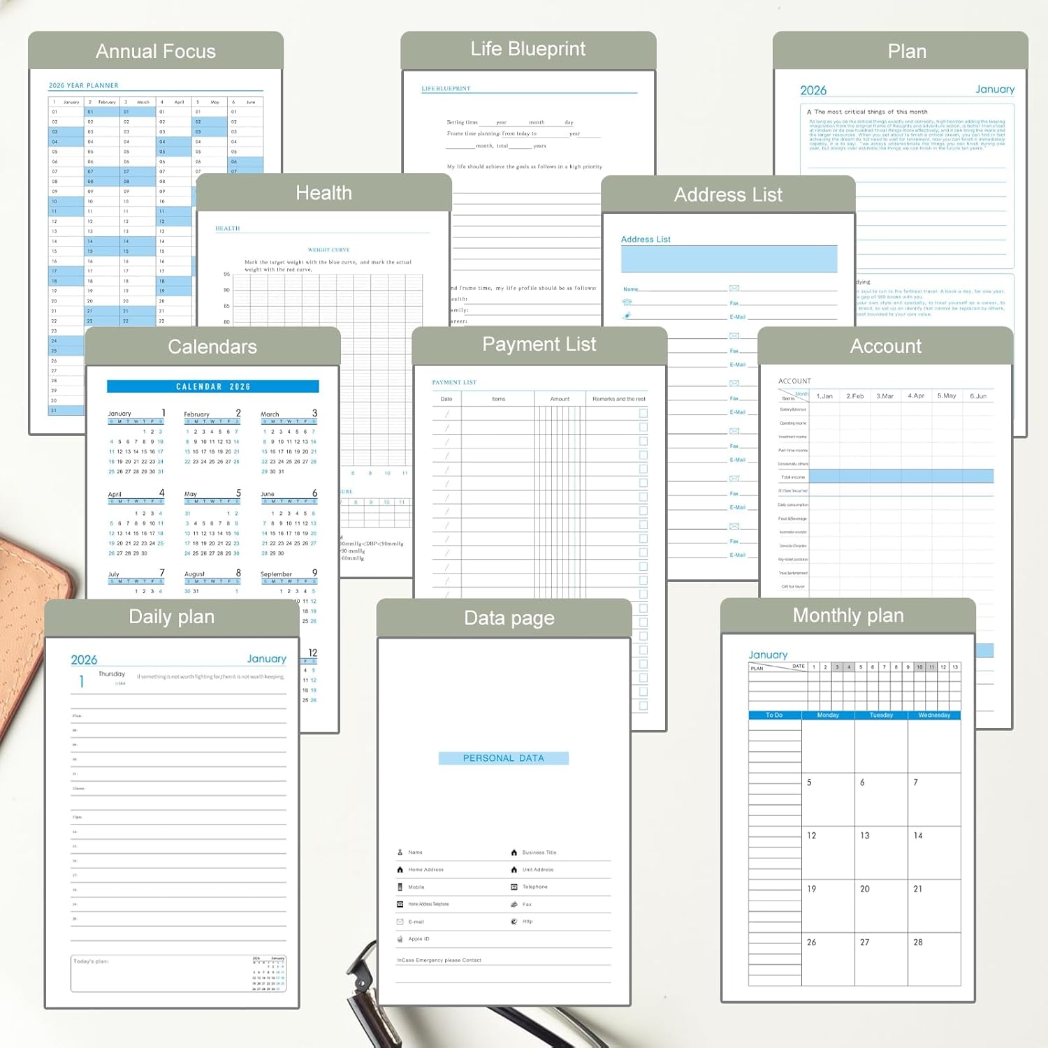 Thumbnail 3 de Mljtoyo Agenda quotidien A5 2026 📘