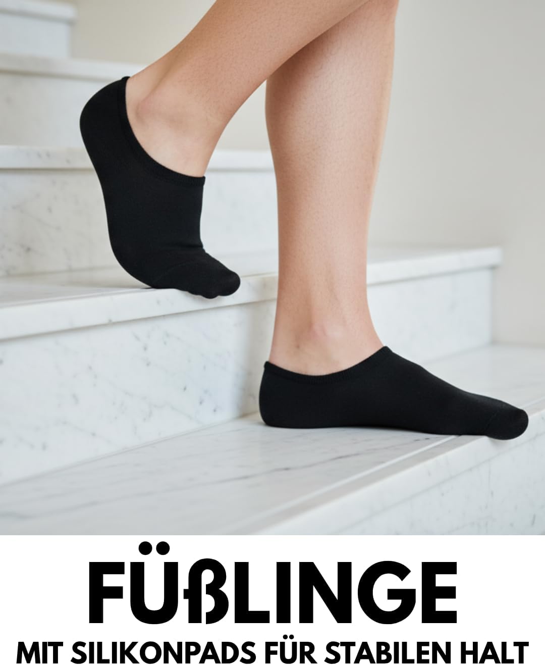 Detalle 2 de Sockenkauf24 10 Paar Füßlinge für Sneaker