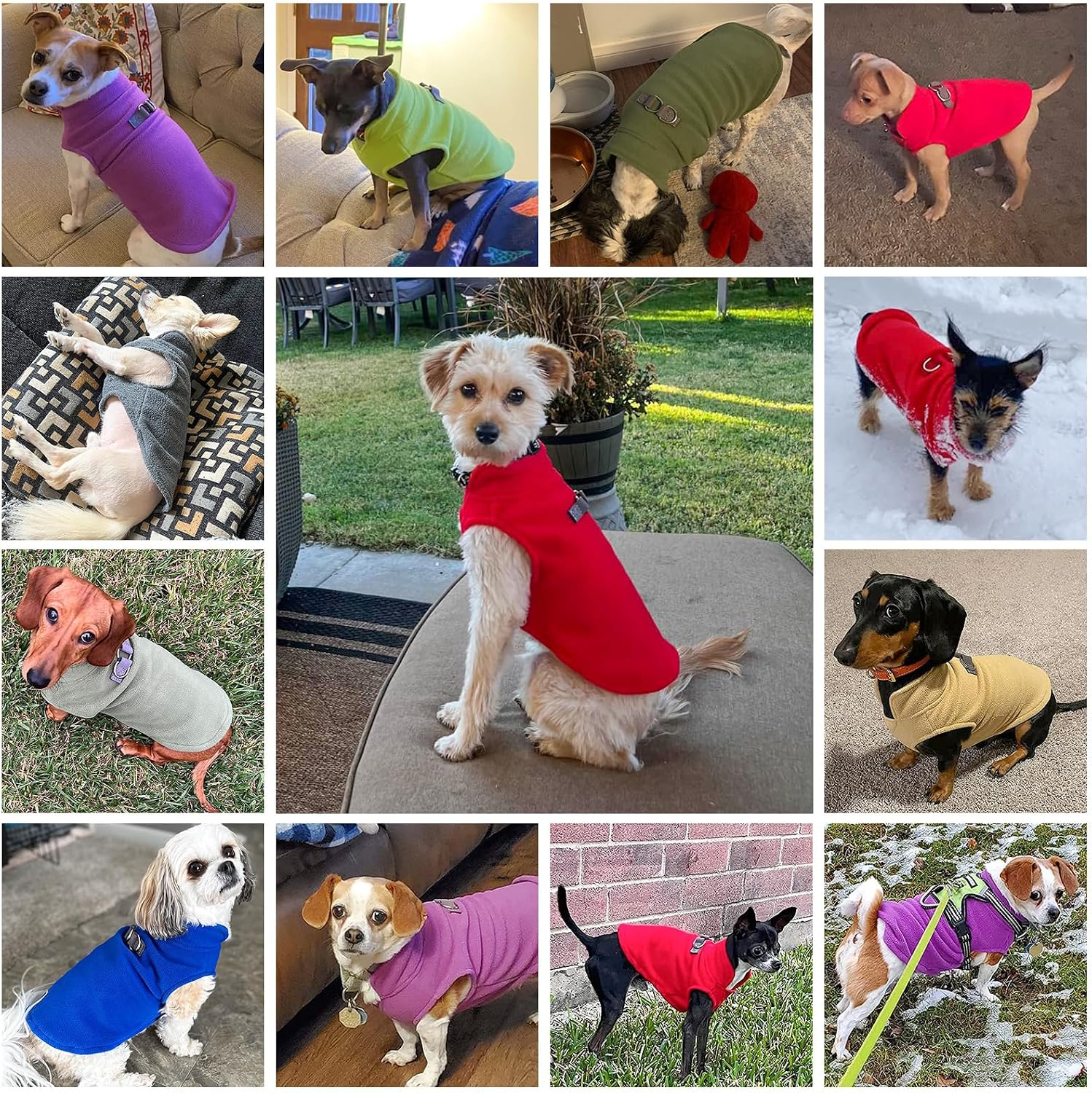 Thumbnail 1 de BEAUTYZOO Fleeceweste Winterjacke für Hunde