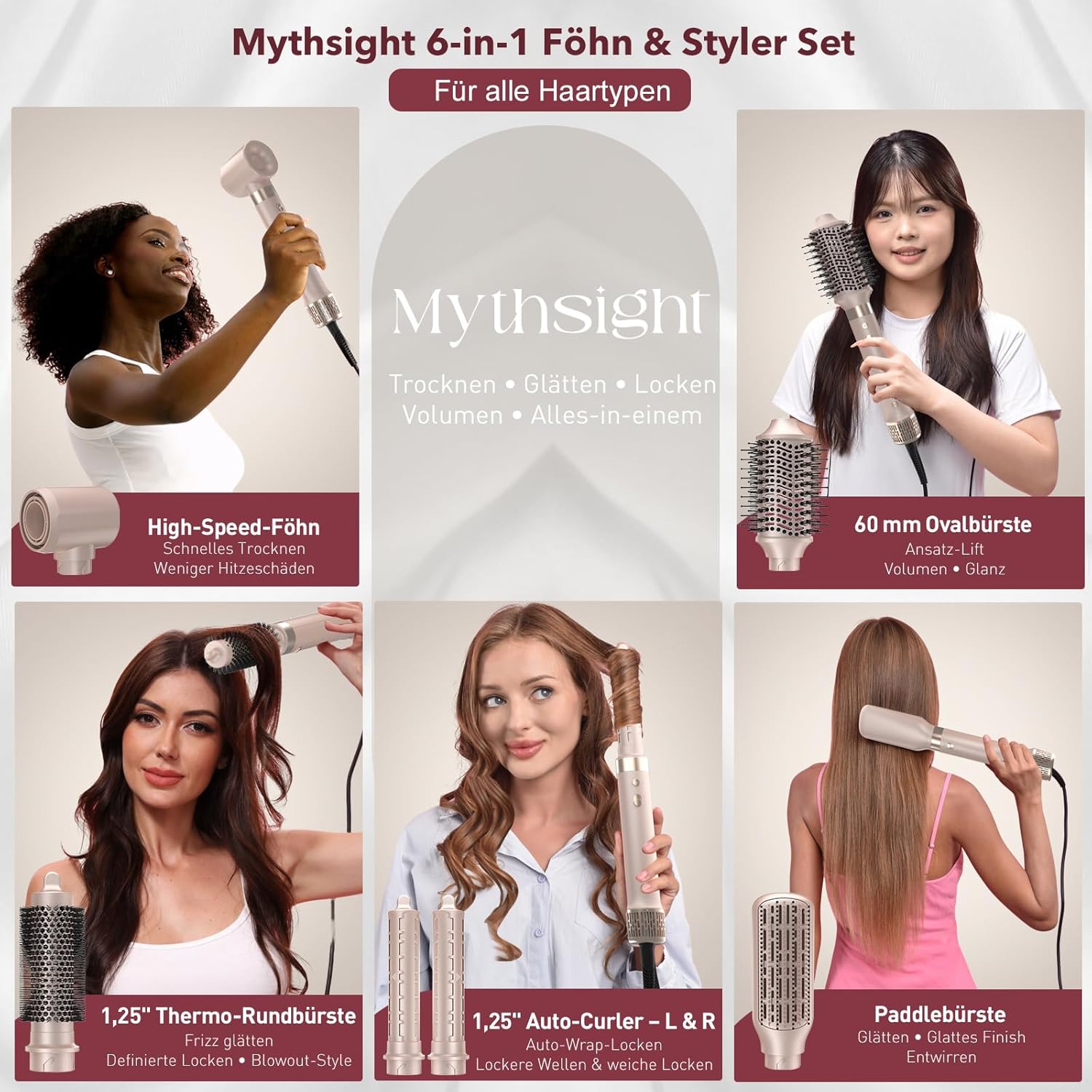 Thumbnail 1 de Mythsight StyleVibe Airstyler 6-in-1
